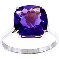 amethyst rococo ring 36ct in 9ct white gold