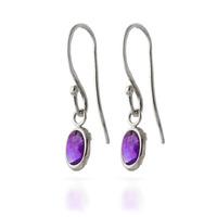 Amethyst Allure Drop Earrings 1.0ctw in 9ct White Gold