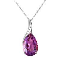 Amethyst Tuscany Pendant Necklace 5.0ct in 9ct White Gold