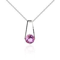 Amethyst Embrace Pendant Necklace 1.45ct in 9ct White Gold