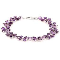 Amethyst Blossom Bracelet 20.7ctw in 9ct White Gold