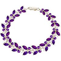 Amethyst Butterfly Bracelet 16.5ctw in 9ct White Gold