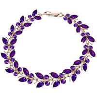 Amethyst Butterfly Bracelet 16.5ctw in 9ct Rose Gold