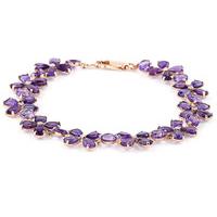 Amethyst Blossom Bracelet 20.7ctw in 9ct Rose Gold