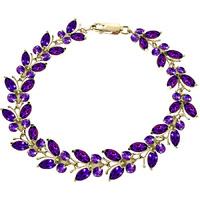 Amethyst Butterfly Bracelet 16.5ctw in 9ct Gold