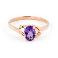 Amethyst Classic Desire Ring 0.75ct in 9ct Rose Gold