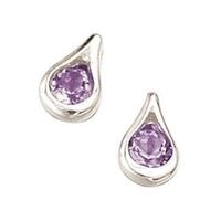 Amethyst Set Silver Earrings