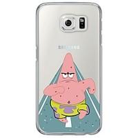 Angry Patrick Cartoon Pattern Soft Ultra-thin TPU Back Cover For Samsung GalaxyS7 edge/S7/S6 edge/S6 edge plus/S6/S5/S4