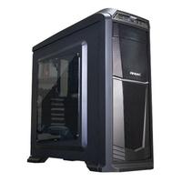 Antec GX-330 Gaming Case with Window, ATX, No PSU, USB 3.0, Blue LED Fans, Black