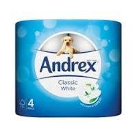 andrex toilet roll classic white pk 6x4