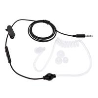 Anti-radiation Air Tube Stereo Headset Monaural In Ear MIC Headphones with Earbud for iPhone Samsung Xiaomi MP3 Tablet PC