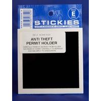 Anti Theft Permit Holder Sticker