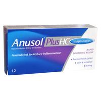 Anusol Plus HC Suppositories (12)