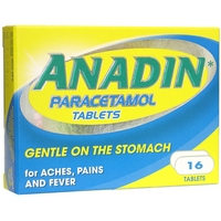 Anadin Paracetamol Tablets (16)