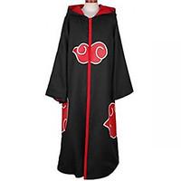 Anime Cosplay Costume Naruto Akatsuki Black Cosplay Cloak with Cap