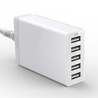 Anker USB Charger PowerPort 5 US Plug (25W 5-Port USB Charging Hub) Multi-Port Wall Charger for iPhone ipad Galaxy HTC LG