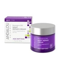 Andalou Resveratrol Q10 Night Repair Cream, 50ml