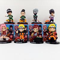 Anime Action Figures Inspired by Naruto Cosplay PVC 8 CM Model Toys Doll Toy 1set