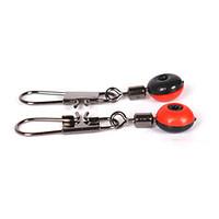 Anmuka Space Beans Red Fishing Float Connector Rolling Swivel 50Pcs/Set Fishing Supplies Carry Fishing Tackle Tool