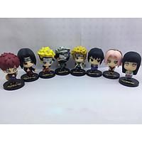 Anime Action Figures Inspired by Naruto Naruto Uzumaki PVC 10 CM Model Toys Doll Toy 1set