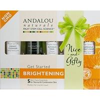 andalou get started brightening kit 5 pieces