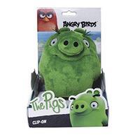 angry birds large clip on soft toy the pigs