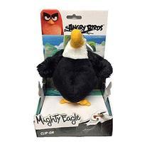 angry birds large clip on soft toy eagle