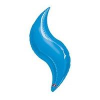 anagram 15 inch curve foil balloon blue