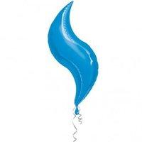 anagram 42 inch curve foil balloon blue