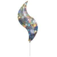 anagram 15 inch curve foil balloon holo fireworks