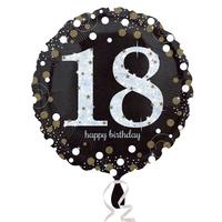 Anagram 18 Inch Circle Foil Balloon - Sparkling Birthday 18