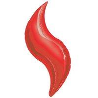 anagram 42 inch curve foil balloon red