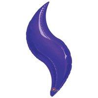 anagram 36 inch curve foil balloon purple