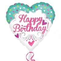anagram 18 inch heart foil balloon princess birthday