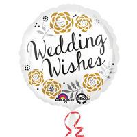 anagram 18 inch circle foil balloon wedding wishes