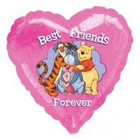 Anagram 18 Inch Heart Foil Balloon - Winnie Best Friends Forever
