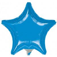 Anagram 4 Inch Star Foil Balloon - Blue