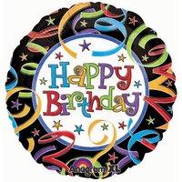 anagram 18 inch circle foil balloon lets celebrate birthday