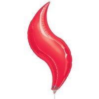 anagram 19 inch curve foil balloon red