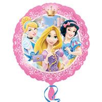 Anagram 18 Inch Circle Foil Balloon - Princesses Portrait