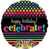 anagram 32 inch circle foil balloon good times happy birthday