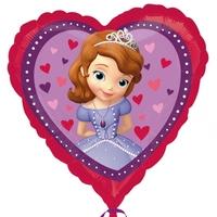 anagram 18 inch heart foil balloon sofia the first love