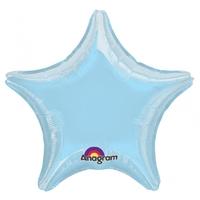 anagram 4 inch star foil balloon pastel blue