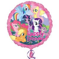 Anagram 18 Inch Circle Foil Balloon - My Little Pony Happy Birthday