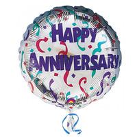 Anagram 18 Inch Circle Foil Balloon - Anniversary Celebrations