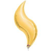 anagram 28 inch curve foil balloon gold