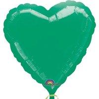 Anagram 18 Inch Heart Foil Balloon - Green/green