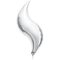 Anagram 19 Inch Curve Foil Balloon - Silver