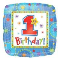 Anagram 18 Inch Square Foil Balloon - One - Derful Birthday Boy