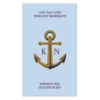 Anchor Monogram Rectangular Label